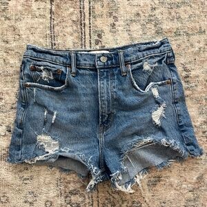 Abercrombie Distressed Jean Shorts